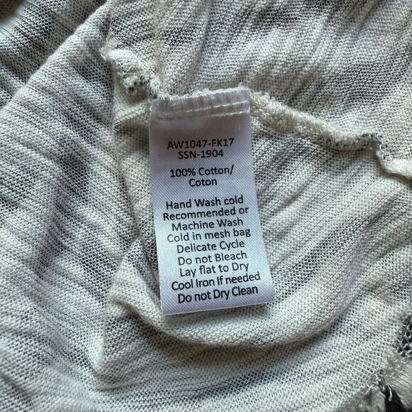 ATM Zebra Print Slub Cotton Long Sleeve Tee – Women’s Medium - Picture 8 of 11